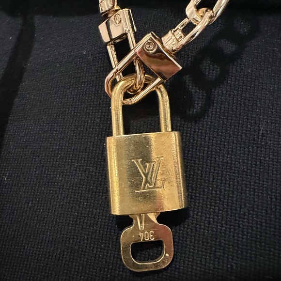 Louis Vuitton Gold Padlock Necklace #304 - Picture 1 of 5